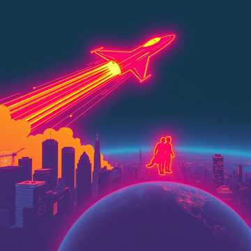 В полёте над землёй