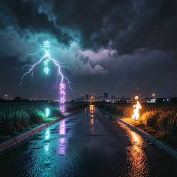 Неон над полями