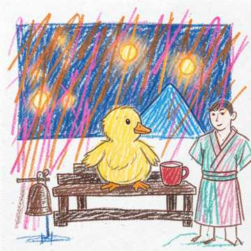 Токио. Ночь. Уточка. Tokyo (Версия 2)