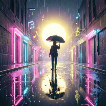 雨の中で歌う