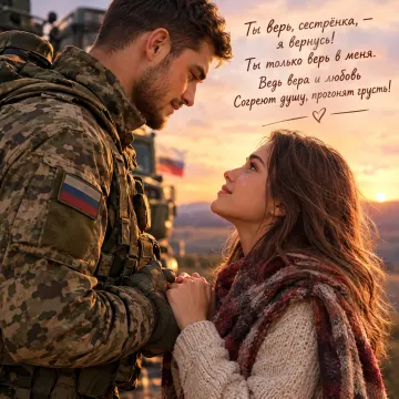 Ты жди сестрёнка я вернусь