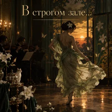 В строгом зале...