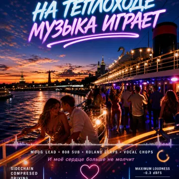 На теплоходе музыка играет