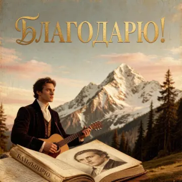Благодарю! 🙏 (М. Ю. Лермонтов)